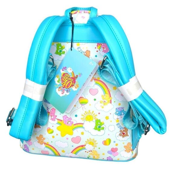 NEW Loungefly Collection Lounge Exclusive Care Bears Rainbow Mini Backpack main image 10